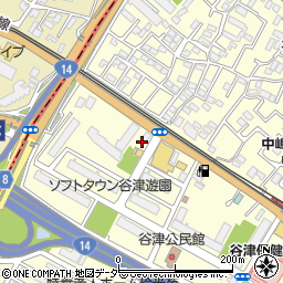 個太郎塾谷津教室周辺の地図