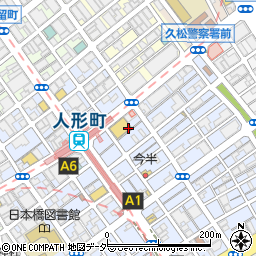 東京都中央区日本橋人形町2丁目7周辺の地図