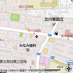 炭火焙煎珈琲桜乃 国立店周辺の地図
