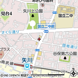 ダイシャリン国立矢川駅前店周辺の地図