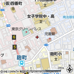 東京都千代田区二番町1-6周辺の地図
