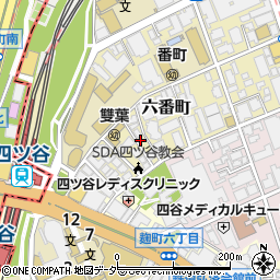 東京都千代田区六番町9-7周辺の地図