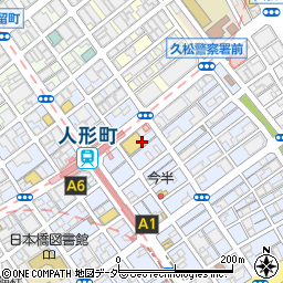 東京都中央区日本橋人形町2丁目7-11周辺の地図