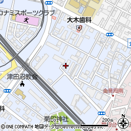 津田沼3丁目児童遊園周辺の地図