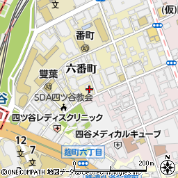 東京都千代田区六番町5-5周辺の地図