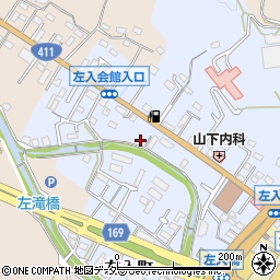 東京都八王子市左入町382周辺の地図
