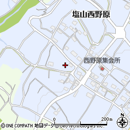 山梨県甲州市塩山西野原295周辺の地図