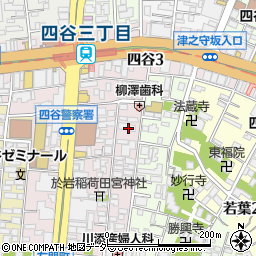 東京都新宿区左門町9周辺の地図