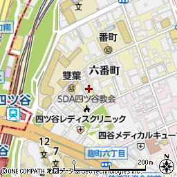 東京都千代田区六番町9周辺の地図