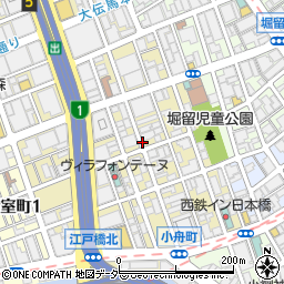 日本橋小舟町パーキングメーター３周辺の地図