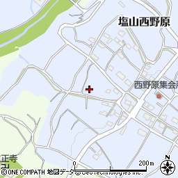 山梨県甲州市塩山西野原288周辺の地図