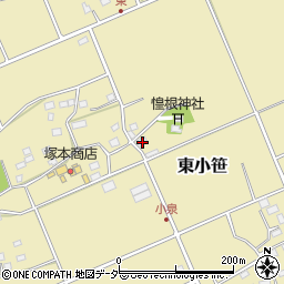 千葉県匝瑳市東小笹371周辺の地図