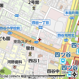 星乃珈琲店コモレ四谷周辺の地図