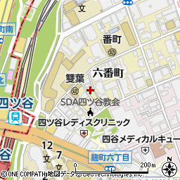 東京都千代田区六番町9-6周辺の地図