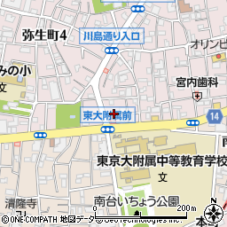 東京都中野区弥生町3丁目26周辺の地図