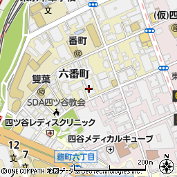 東京都千代田区六番町5周辺の地図