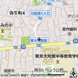 東京都中野区弥生町3丁目26-5周辺の地図