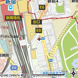 クリスプ・サラダワークス 新宿南口店周辺の地図