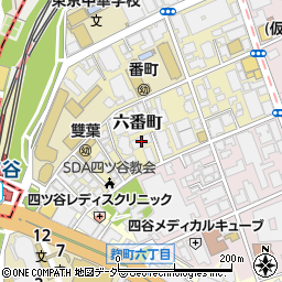 東京都千代田区六番町5-14周辺の地図