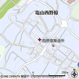 山梨県甲州市塩山西野原302周辺の地図