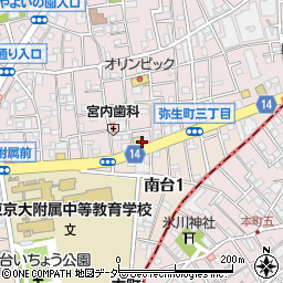 東京都中野区弥生町3丁目11周辺の地図