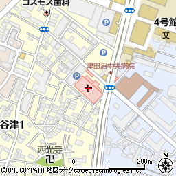 津田沼中央総合病院周辺の地図
