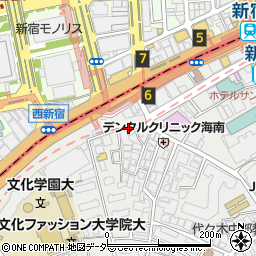 陳家私菜（ちんかしさい） 新宿店周辺の地図