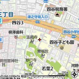 東京都新宿区若葉1丁目2周辺の地図