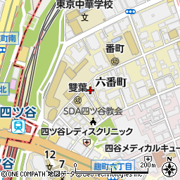 東京都千代田区六番町9-3周辺の地図