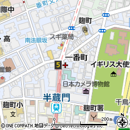 永谷建物管理株式会社管理室　麹町永谷マンション周辺の地図