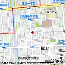 株式会社猿江ガラス周辺の地図