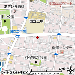 メガネストアー矢川店周辺の地図
