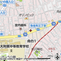 東京都中野区弥生町3丁目10-1周辺の地図