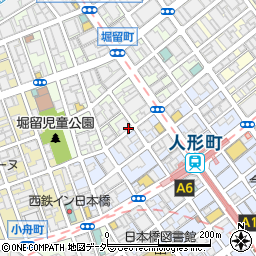 日本橋堀留町１丁目パーキングメーター２周辺の地図