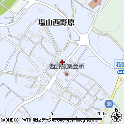 山梨県甲州市塩山西野原371周辺の地図