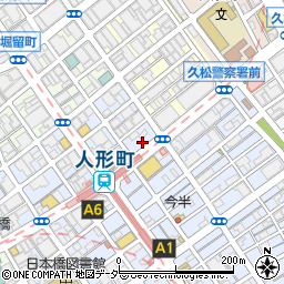 完全個室×中華食べ放題 香港美食園 人形町店周辺の地図