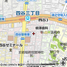 東京都新宿区左門町7周辺の地図