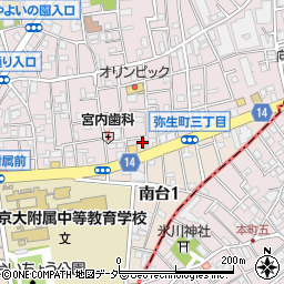 東京都中野区弥生町3丁目11-7周辺の地図