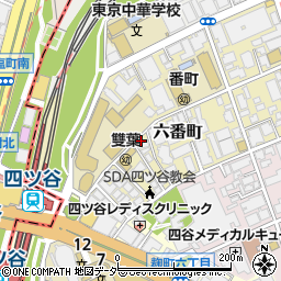 東京都千代田区六番町9-2周辺の地図
