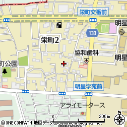 東京都府中市栄町2丁目9周辺の地図