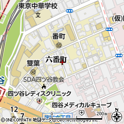 東京都千代田区六番町7-8周辺の地図