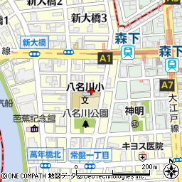 東京都江東区新大橋3丁目周辺の地図
