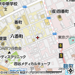 東京都千代田区六番町3-5周辺の地図