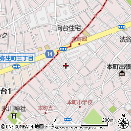 ニチイホーム渋谷本町周辺の地図