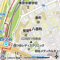東京都千代田区六番町9-1周辺の地図