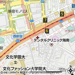 ドリームチケット新宿店周辺の地図