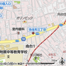 東京都中野区弥生町3丁目9-20周辺の地図