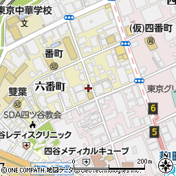 東京都千代田区六番町5-1周辺の地図