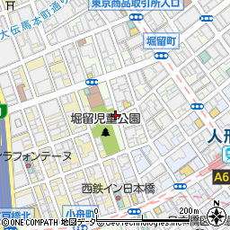 日本橋堀留町１丁目パーキングメーター７周辺の地図