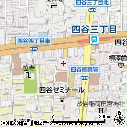 東京都新宿区左門町4周辺の地図